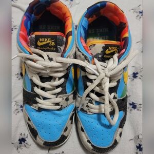 Nike SB Chunky Dunky Kids Sneakers - Blue, Black, and Yellow